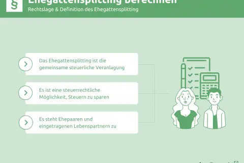 Was ist Ehegattensplitting? Eine gemeinsame steuerliche Veranlagung für Ehepaare und eingetragene Lebenspartner, um Steuern zu sparen.