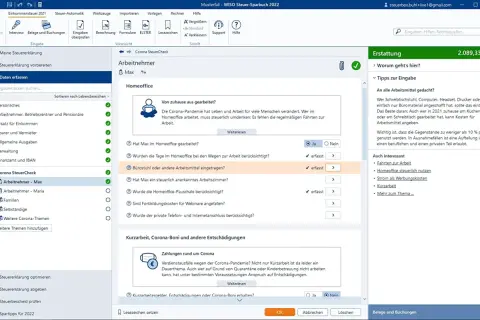 Homeoffice-Pauschale & Arbeitsmittel: So kannst du wiso steuer absetzen. Die Software hilft bei der Erfassung von Kosten für dein Arbeitszimmer.