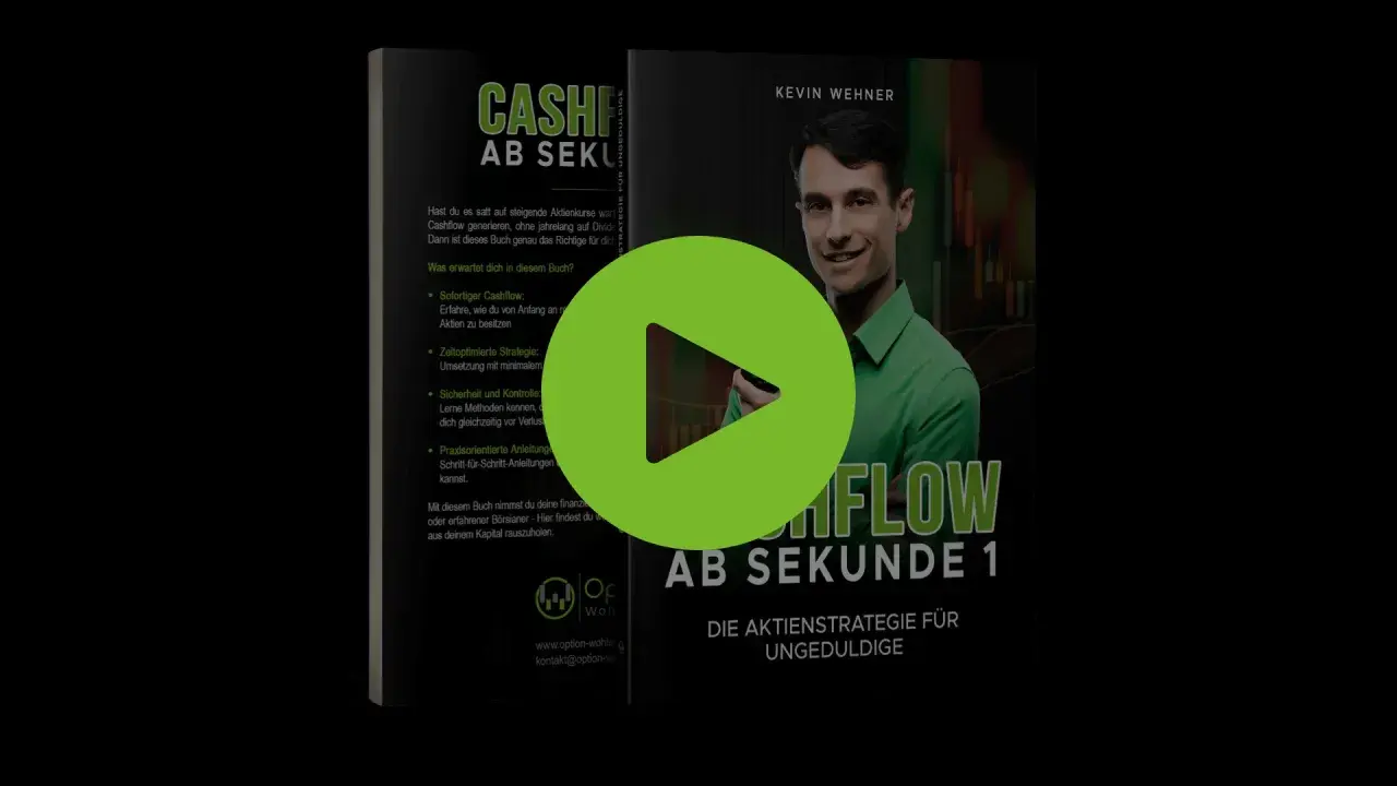 Buchcover "Cashflow ab Sekunde 1" von Kevin Wehner. Erklärt die Bedeutung von Cashflow für Anleger.
